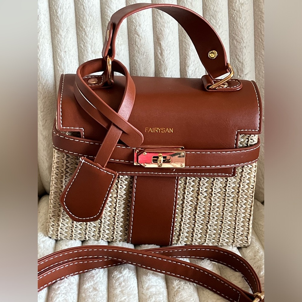 Small Brown and Tan Tote